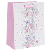 Glick Luxury Gift Bag, Medium Gift Bag, Celebration Gift Bag, Pizazz Butterfly Trail Gift Bag, Gift Wrap Bag, 175x225x100mm, Multi-Colour